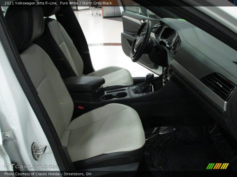 Pure White / Storm Gray/Black 2021 Volkswagen Jetta R-Line