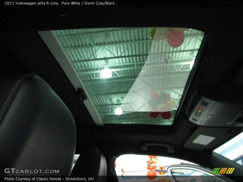 Pure White / Storm Gray/Black 2021 Volkswagen Jetta R-Line