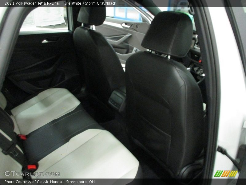 Pure White / Storm Gray/Black 2021 Volkswagen Jetta R-Line