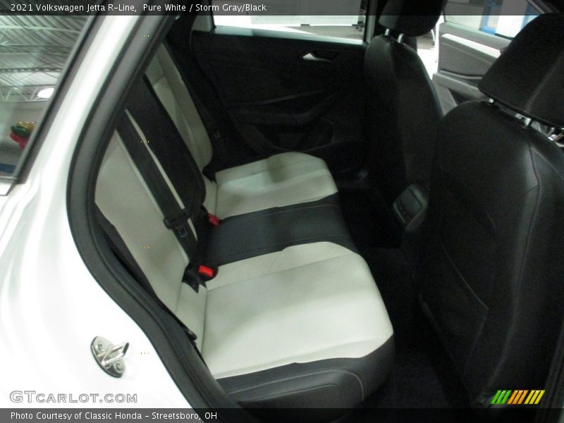 Pure White / Storm Gray/Black 2021 Volkswagen Jetta R-Line