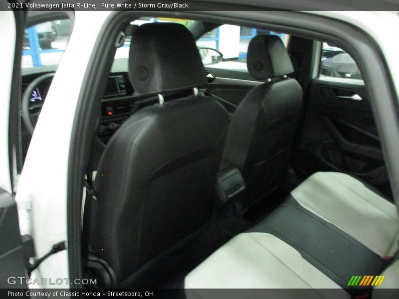 Pure White / Storm Gray/Black 2021 Volkswagen Jetta R-Line