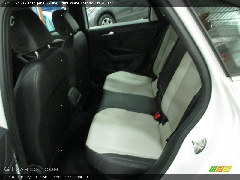 Pure White / Storm Gray/Black 2021 Volkswagen Jetta R-Line