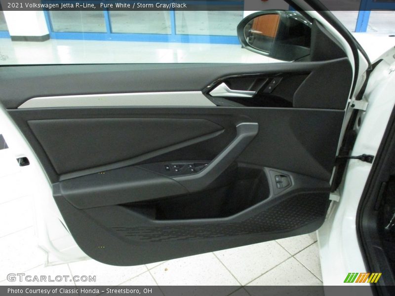 Pure White / Storm Gray/Black 2021 Volkswagen Jetta R-Line