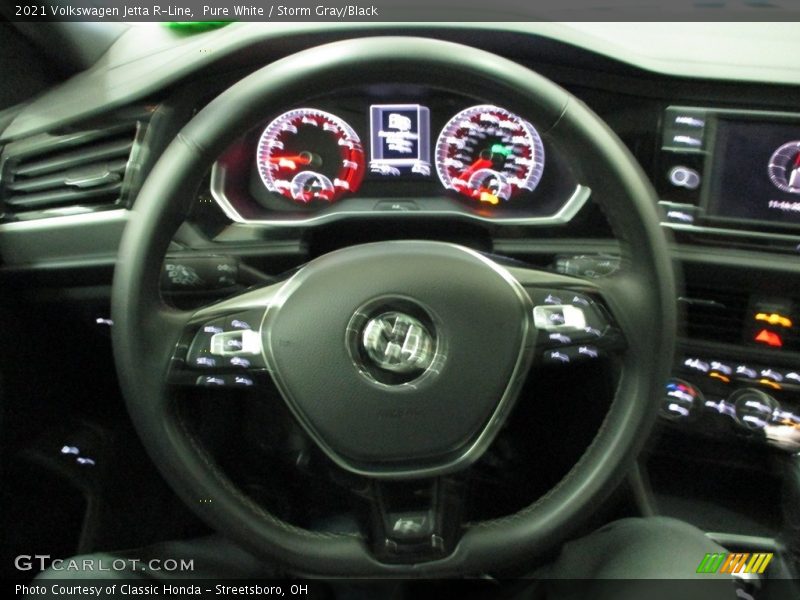 Pure White / Storm Gray/Black 2021 Volkswagen Jetta R-Line