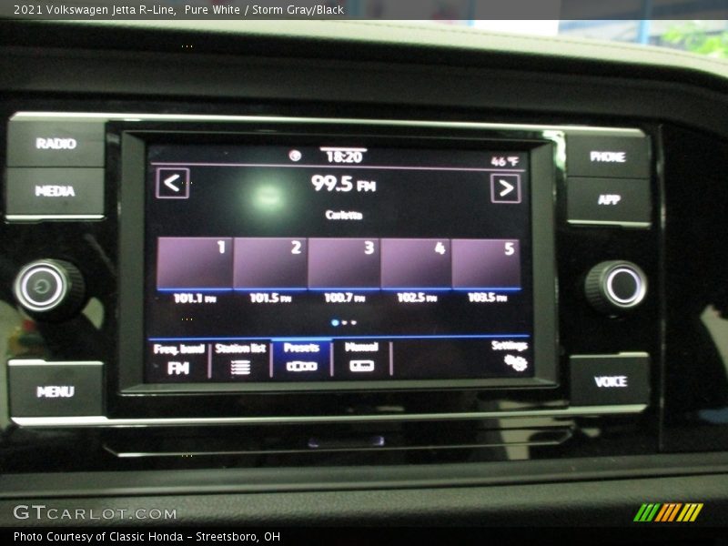 Pure White / Storm Gray/Black 2021 Volkswagen Jetta R-Line