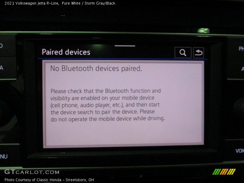 Pure White / Storm Gray/Black 2021 Volkswagen Jetta R-Line