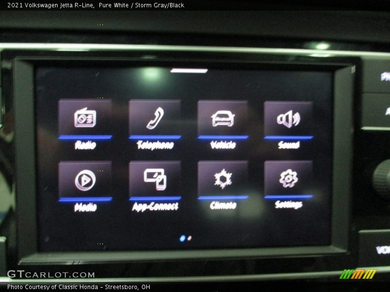 Pure White / Storm Gray/Black 2021 Volkswagen Jetta R-Line