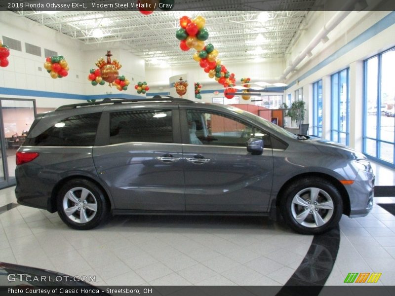 Modern Steel Metallic / Gray 2018 Honda Odyssey EX-L