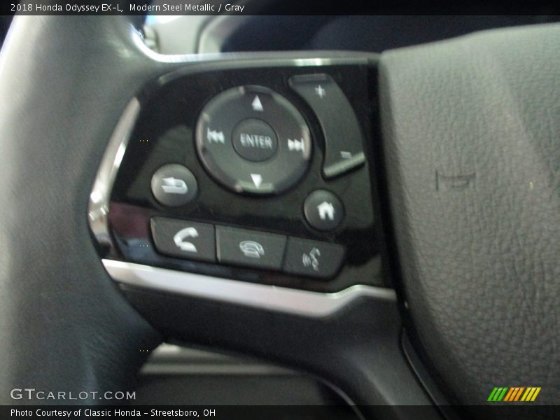 Modern Steel Metallic / Gray 2018 Honda Odyssey EX-L