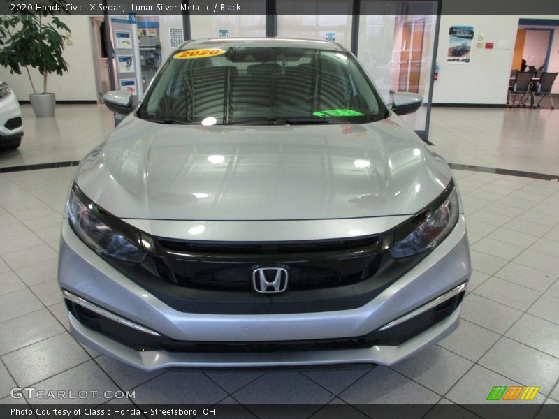 Lunar Silver Metallic / Black 2020 Honda Civic LX Sedan