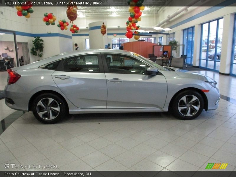 Lunar Silver Metallic / Black 2020 Honda Civic LX Sedan