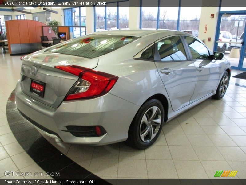 Lunar Silver Metallic / Black 2020 Honda Civic LX Sedan