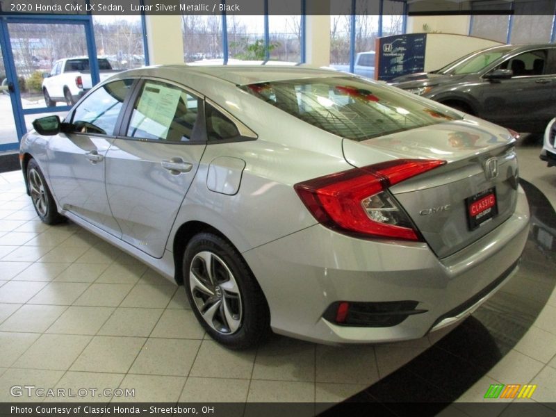Lunar Silver Metallic / Black 2020 Honda Civic LX Sedan