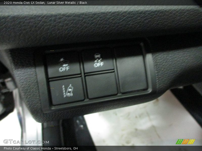 Lunar Silver Metallic / Black 2020 Honda Civic LX Sedan