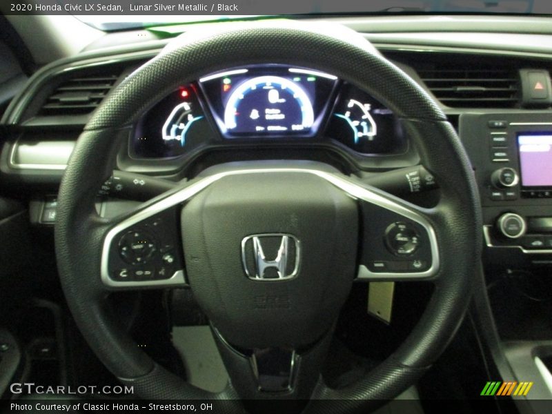 Lunar Silver Metallic / Black 2020 Honda Civic LX Sedan