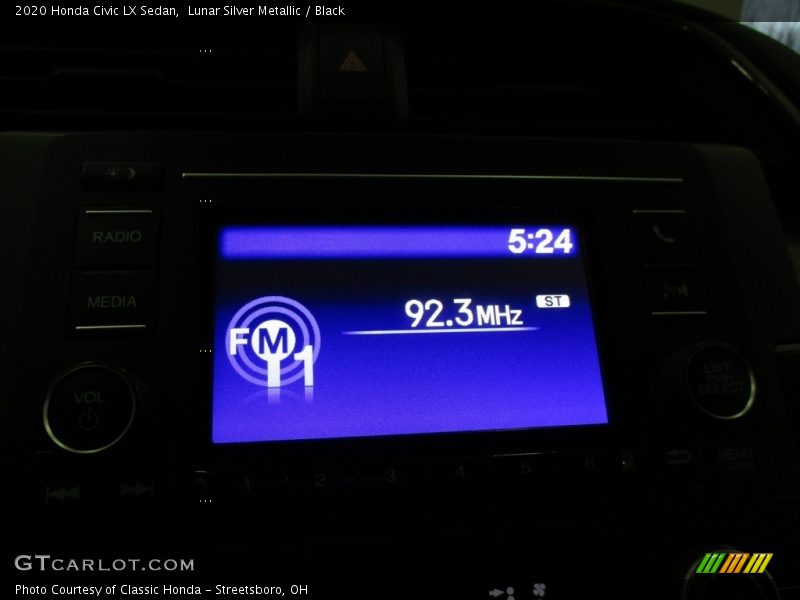 Lunar Silver Metallic / Black 2020 Honda Civic LX Sedan
