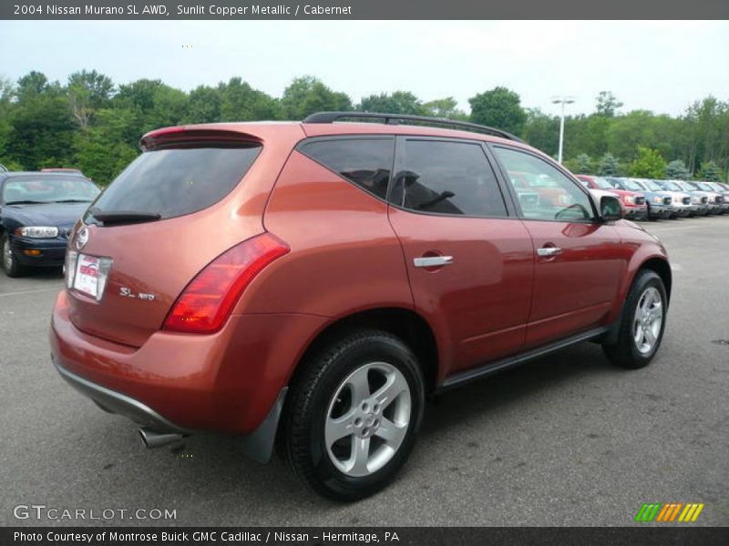 Sunlit Copper Metallic / Cabernet 2004 Nissan Murano SL AWD