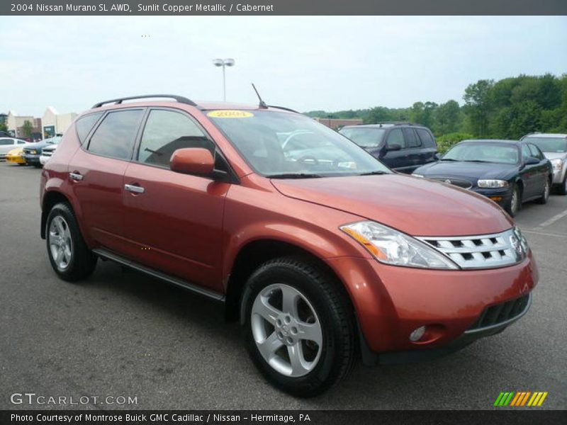 Sunlit Copper Metallic / Cabernet 2004 Nissan Murano SL AWD