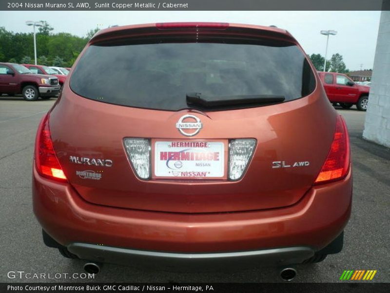Sunlit Copper Metallic / Cabernet 2004 Nissan Murano SL AWD