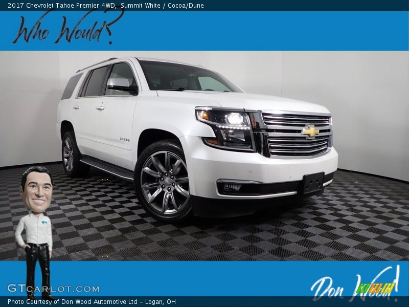 Summit White / Cocoa/Dune 2017 Chevrolet Tahoe Premier 4WD