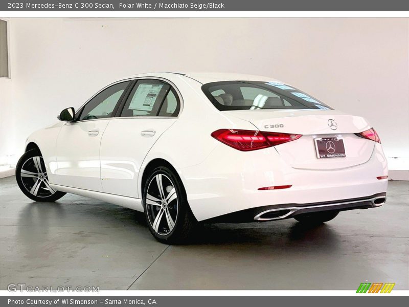 Polar White / Macchiato Beige/Black 2023 Mercedes-Benz C 300 Sedan