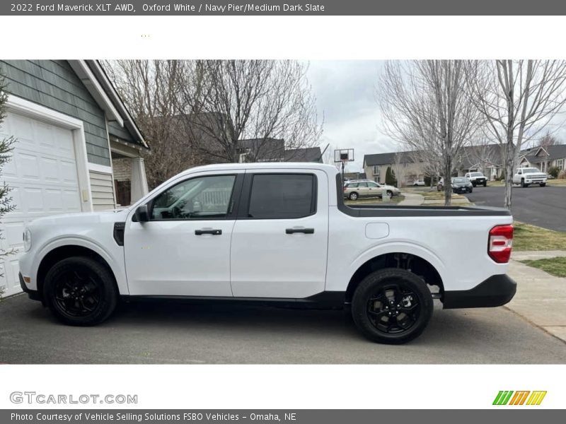 Oxford White / Navy Pier/Medium Dark Slate 2022 Ford Maverick XLT AWD
