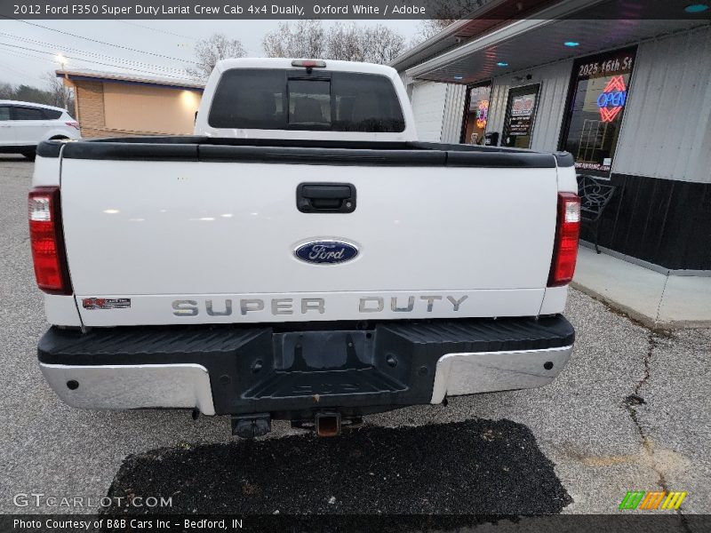 Oxford White / Adobe 2012 Ford F350 Super Duty Lariat Crew Cab 4x4 Dually