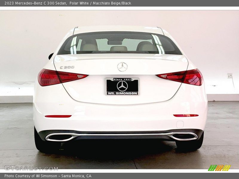 Polar White / Macchiato Beige/Black 2023 Mercedes-Benz C 300 Sedan