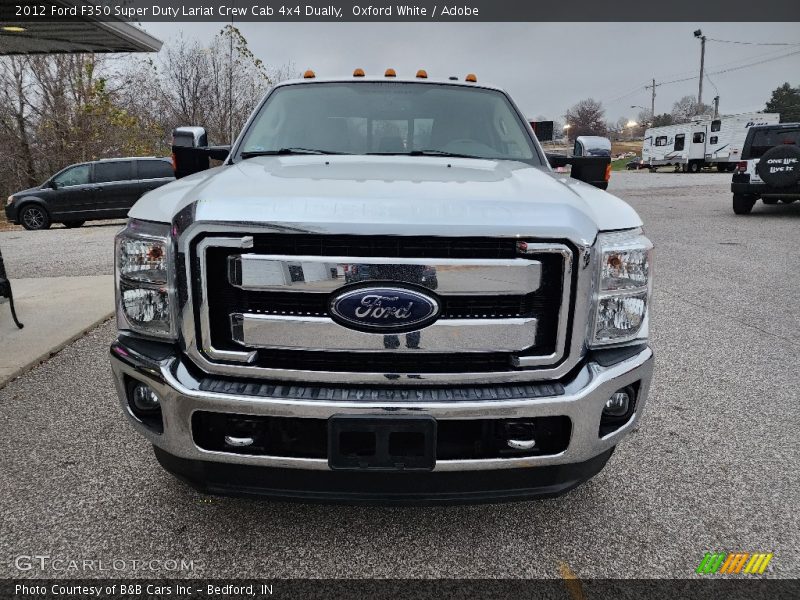 Oxford White / Adobe 2012 Ford F350 Super Duty Lariat Crew Cab 4x4 Dually