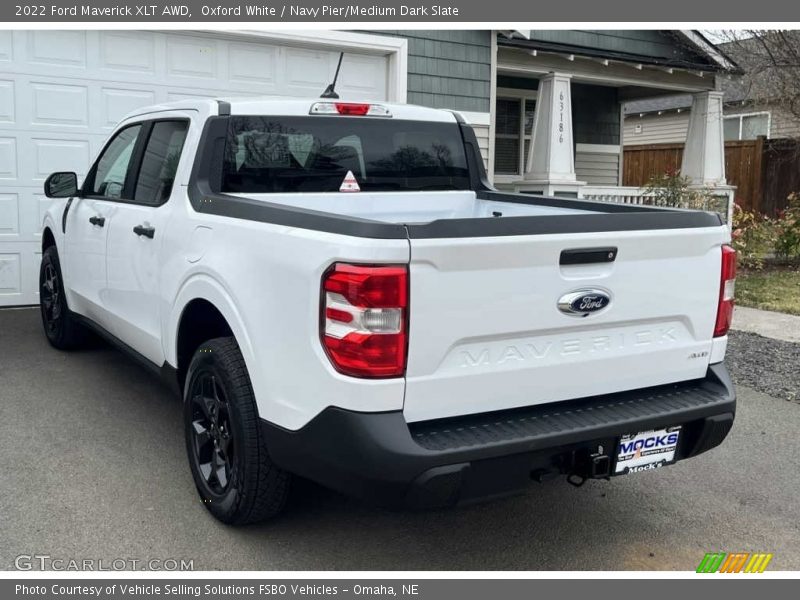 Oxford White / Navy Pier/Medium Dark Slate 2022 Ford Maverick XLT AWD