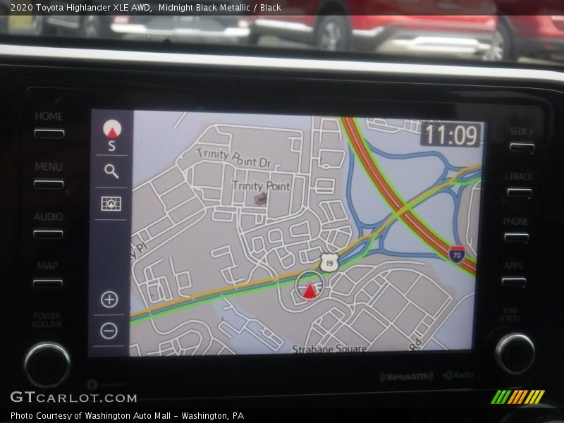 Midnight Black Metallic / Black 2020 Toyota Highlander XLE AWD