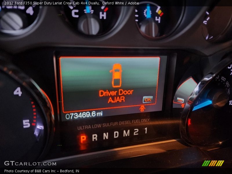 Oxford White / Adobe 2012 Ford F350 Super Duty Lariat Crew Cab 4x4 Dually