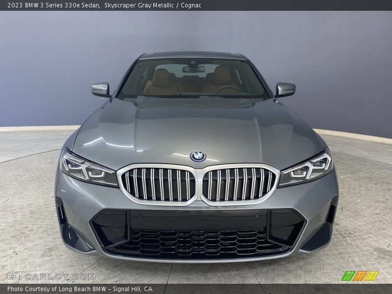 Skyscraper Gray Metallic / Cognac 2023 BMW 3 Series 330e Sedan