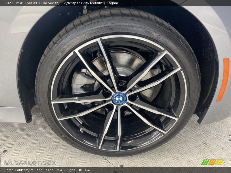 Skyscraper Gray Metallic / Cognac 2023 BMW 3 Series 330e Sedan