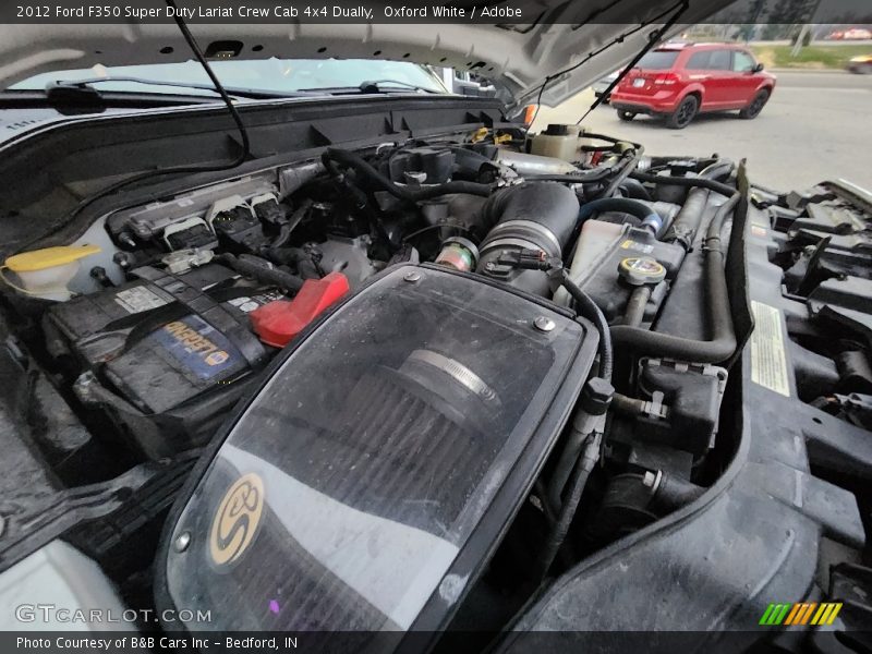 Oxford White / Adobe 2012 Ford F350 Super Duty Lariat Crew Cab 4x4 Dually