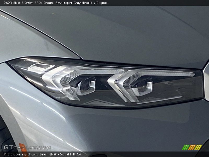 Skyscraper Gray Metallic / Cognac 2023 BMW 3 Series 330e Sedan
