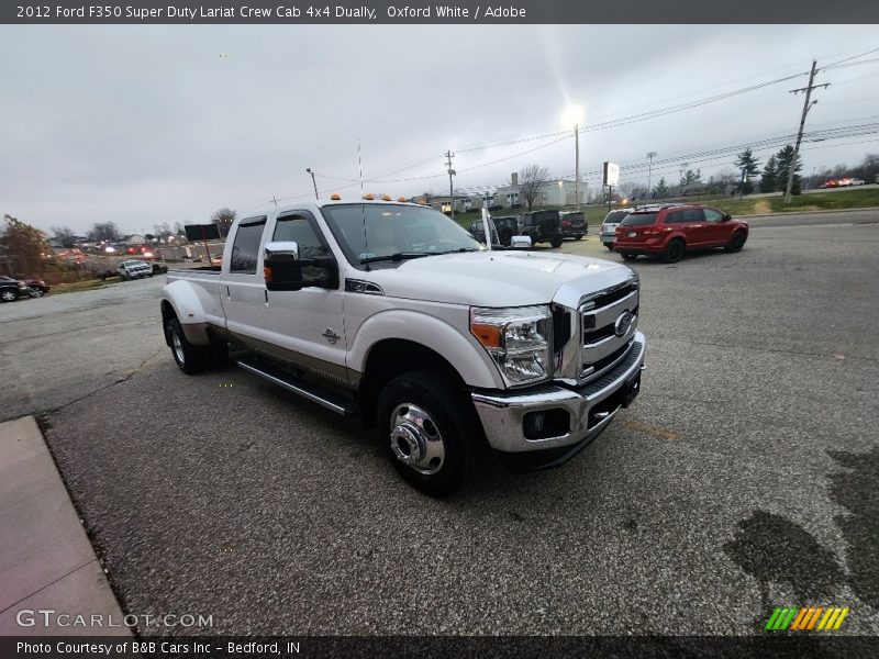 Oxford White / Adobe 2012 Ford F350 Super Duty Lariat Crew Cab 4x4 Dually