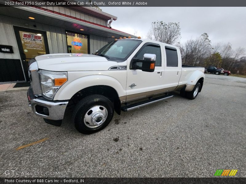 Oxford White / Adobe 2012 Ford F350 Super Duty Lariat Crew Cab 4x4 Dually