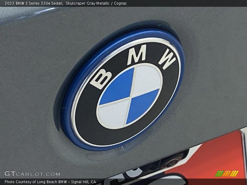 Skyscraper Gray Metallic / Cognac 2023 BMW 3 Series 330e Sedan