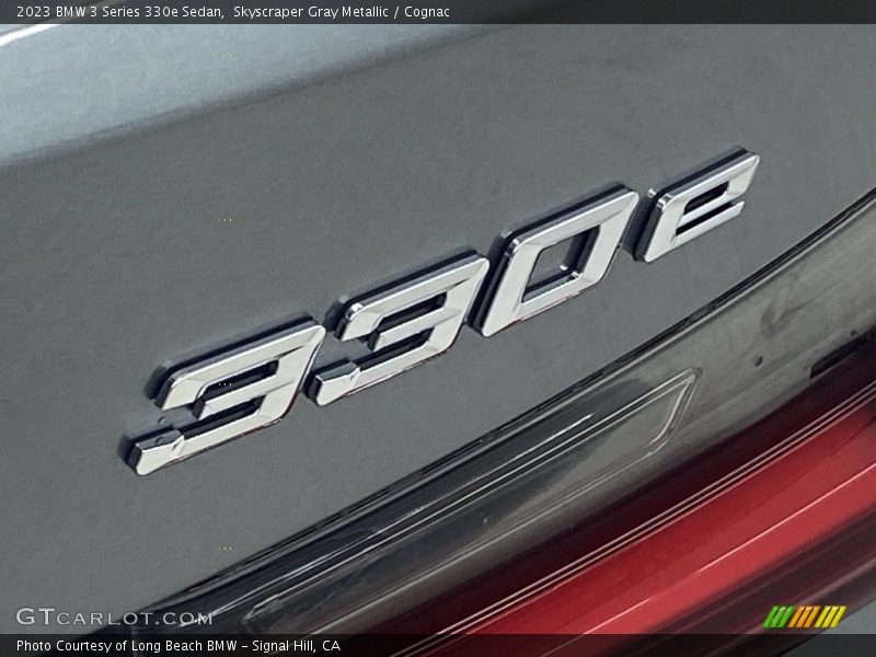 Skyscraper Gray Metallic / Cognac 2023 BMW 3 Series 330e Sedan