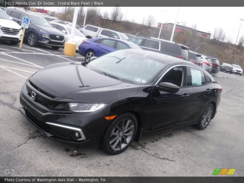 Crystal Black Pearl / Black 2020 Honda Civic EX Sedan