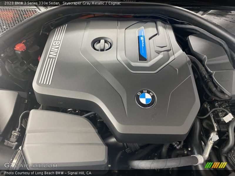 Skyscraper Gray Metallic / Cognac 2023 BMW 3 Series 330e Sedan