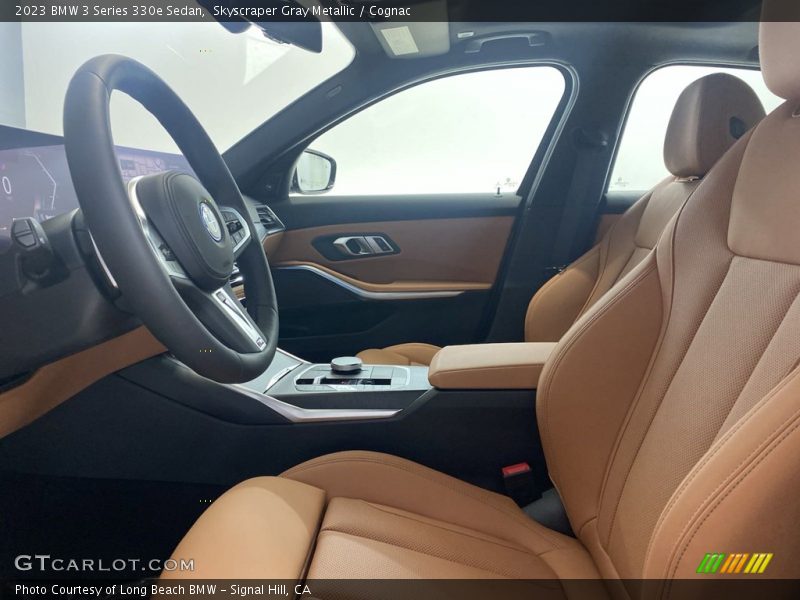 Skyscraper Gray Metallic / Cognac 2023 BMW 3 Series 330e Sedan