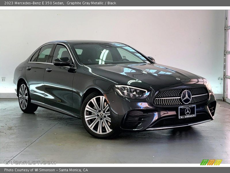 Graphite Gray Metallic / Black 2023 Mercedes-Benz E 350 Sedan