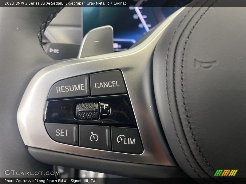 Skyscraper Gray Metallic / Cognac 2023 BMW 3 Series 330e Sedan