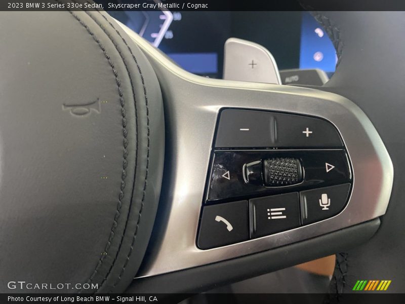 Skyscraper Gray Metallic / Cognac 2023 BMW 3 Series 330e Sedan