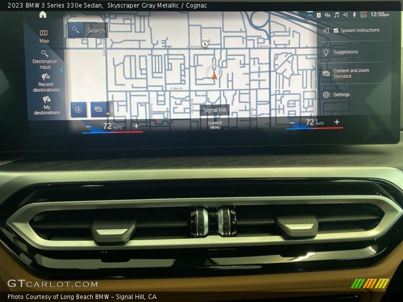 Skyscraper Gray Metallic / Cognac 2023 BMW 3 Series 330e Sedan