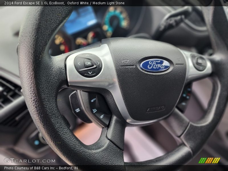 Oxford White / Medium Light Stone 2014 Ford Escape SE 1.6L EcoBoost