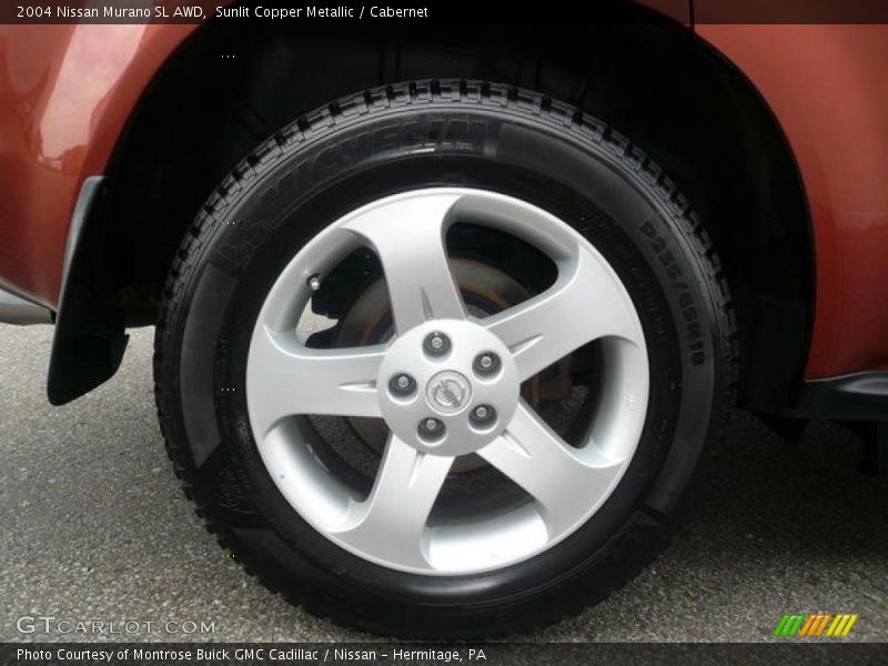 Sunlit Copper Metallic / Cabernet 2004 Nissan Murano SL AWD