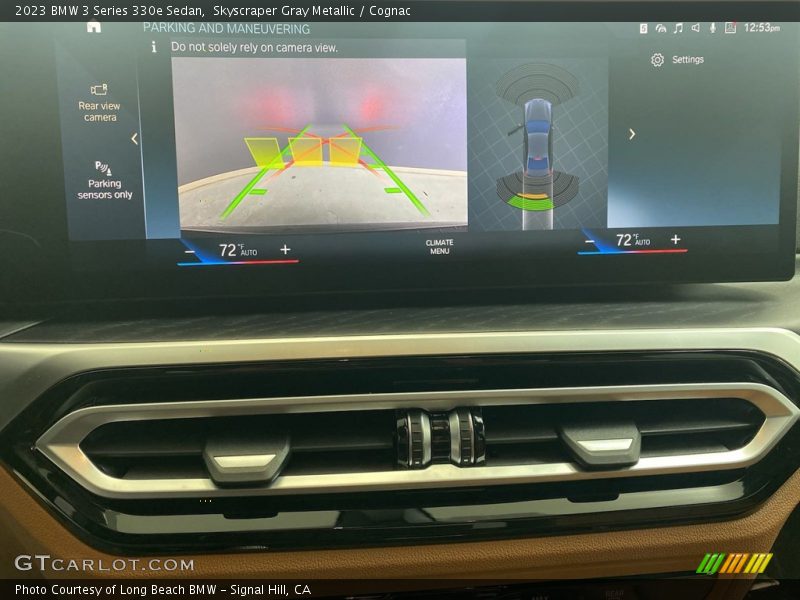 Skyscraper Gray Metallic / Cognac 2023 BMW 3 Series 330e Sedan